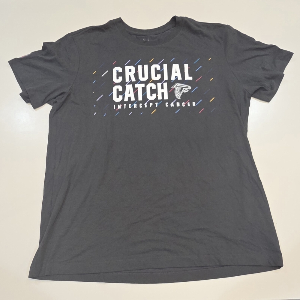 ATLANTA FALCONS|NFL On-Field Apparel Short Sleeve Tee|Crucial Catch|Size XL